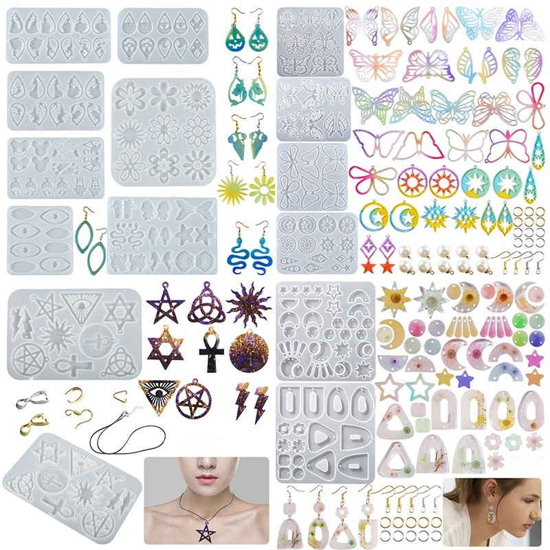 Resin Art Epoxy - Earring Pendant Silicone Mold Epoxy Resin