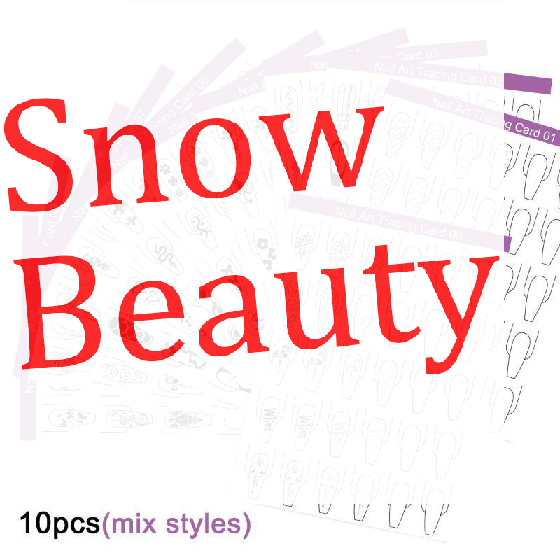Resin Art Guide Free - 10pcs Nail Art Lines Practice Paper