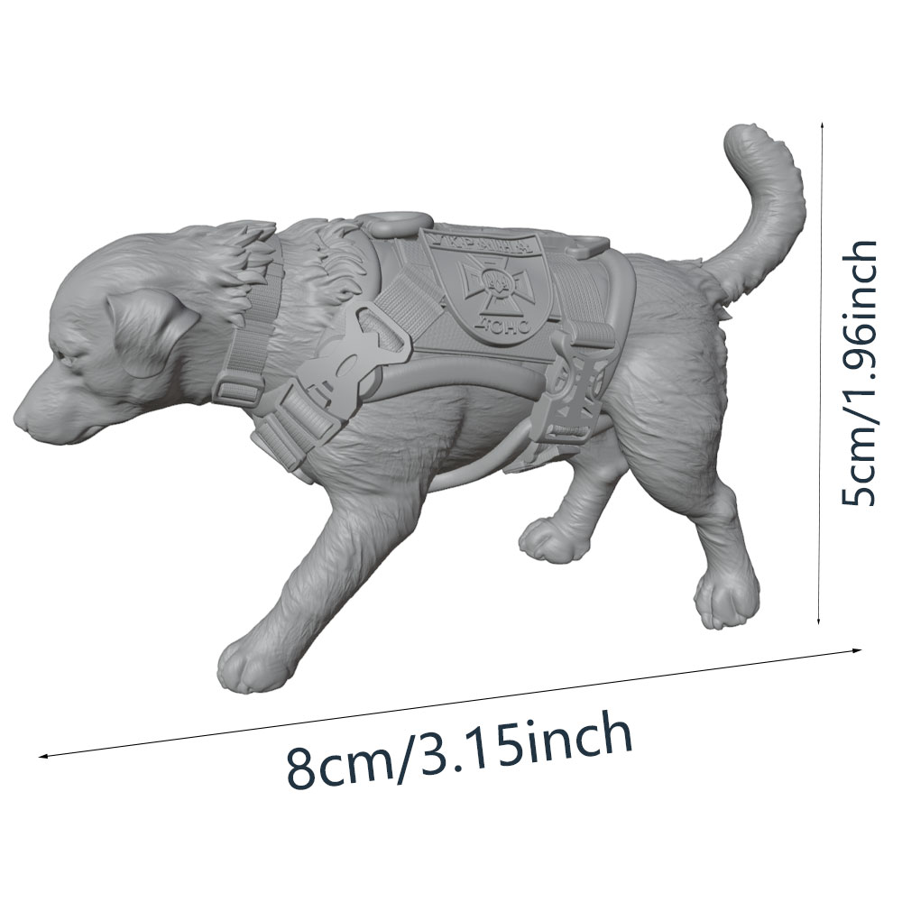 Resin Art Guide Free - Labrador Retriever Police Dog Guide Dog