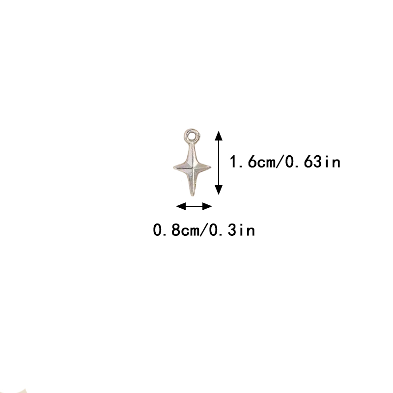 100pcs 16x8mm Charms Shining S - огляд і ціна Resin Art Engagement