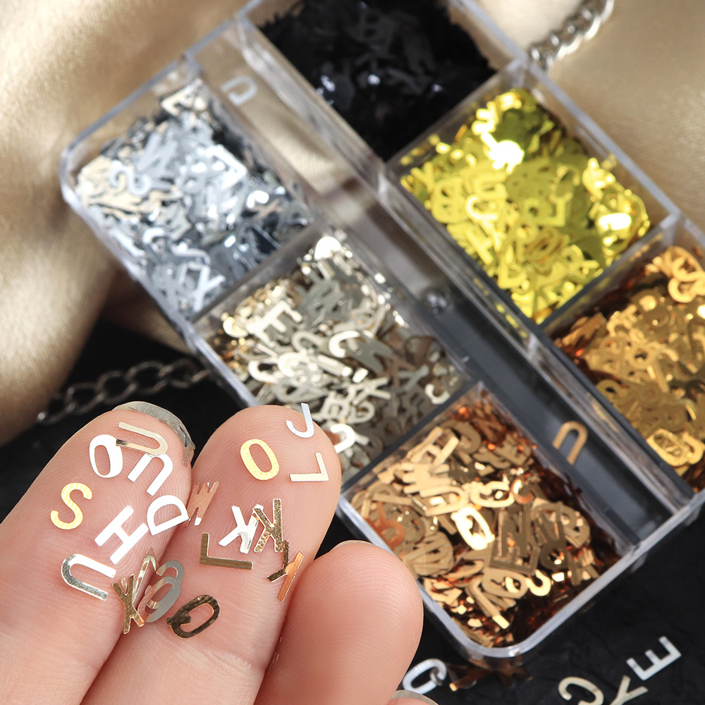 6-Grid Box Metallic Alphabet N - огляд і ціна Resin Art Zone