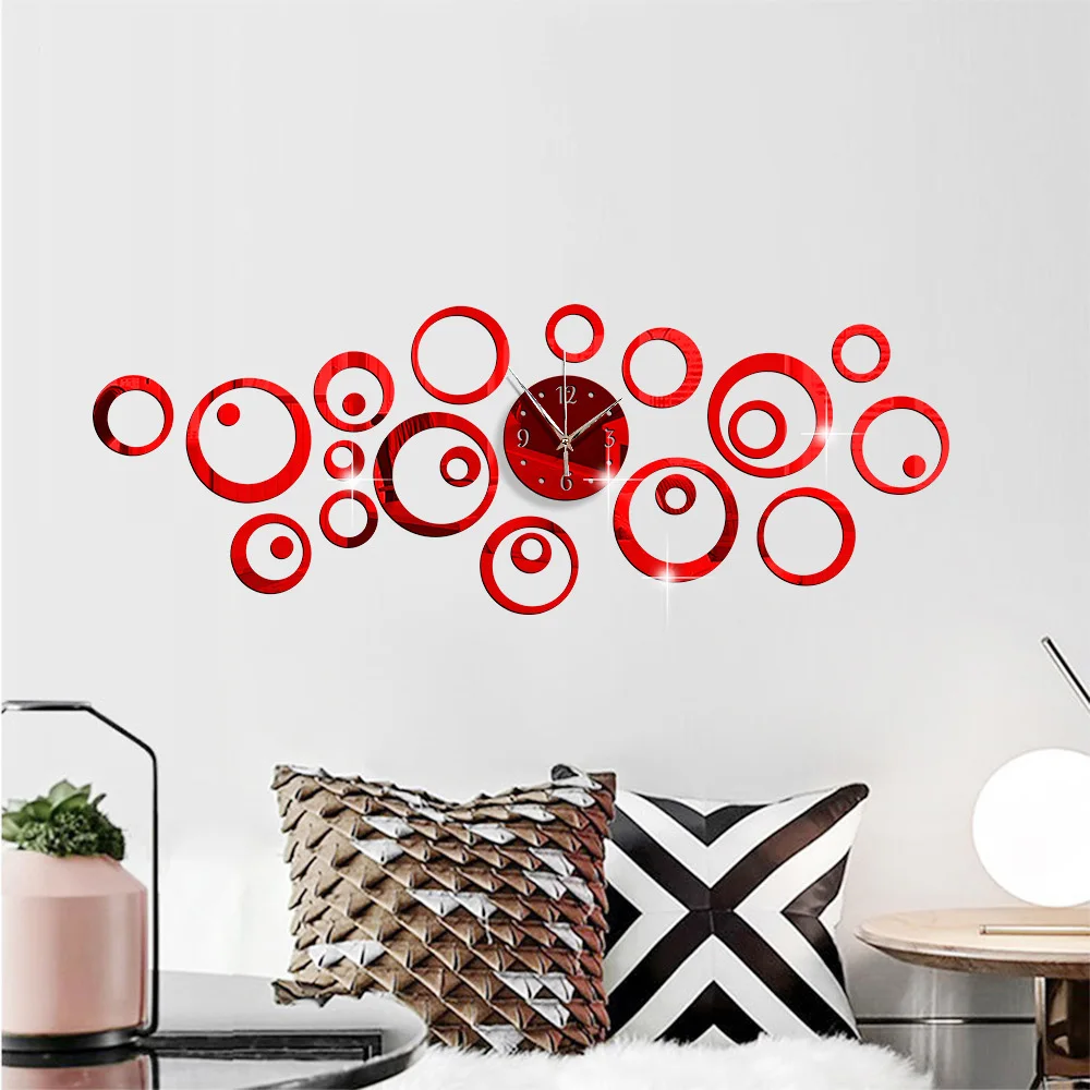 3D Stereo Acrylic Mirror Large - огляд і ціна Resin Art Wall Clock