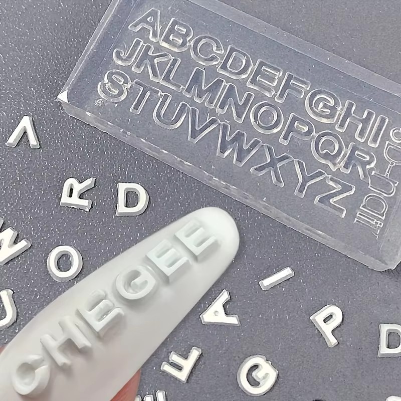 3D Letter Nail Art Silicone Mo - огляд і ціна Resin Art Zone