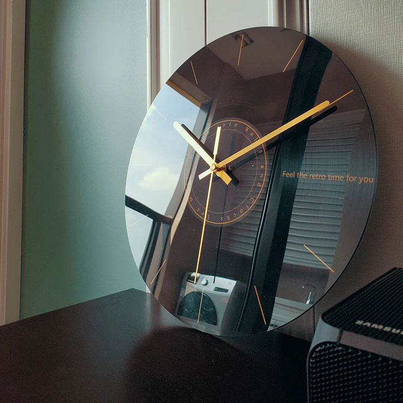 Luxury Silent Wall Clock Livin - огляд і ціна Resin Art Wall Clock