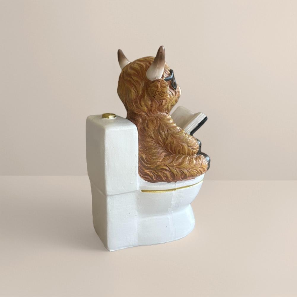 1/3Pcs Bathroom Highland Cow F - огляд і ціна Resin Art Book
