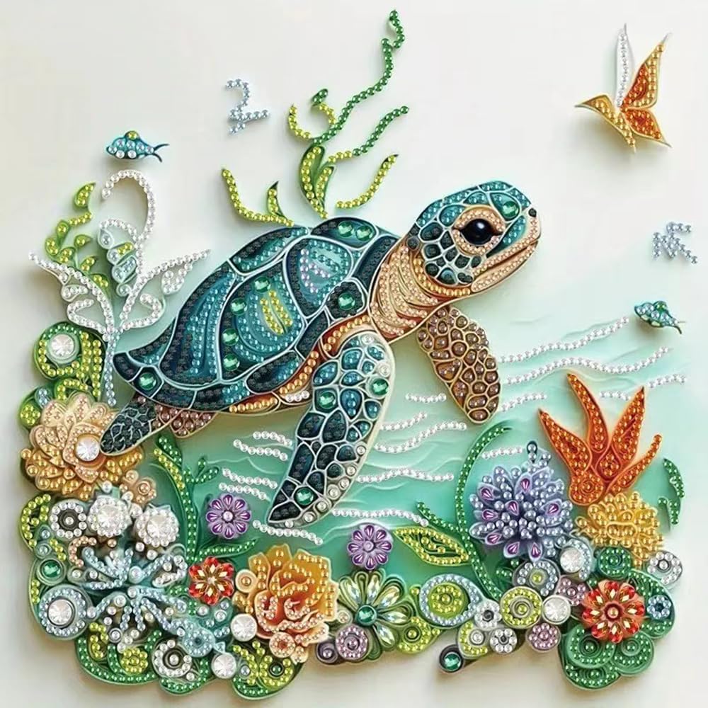 Sea Turtle Animal Diamond Pain - огляд і ціна Resin Art Of Flowers