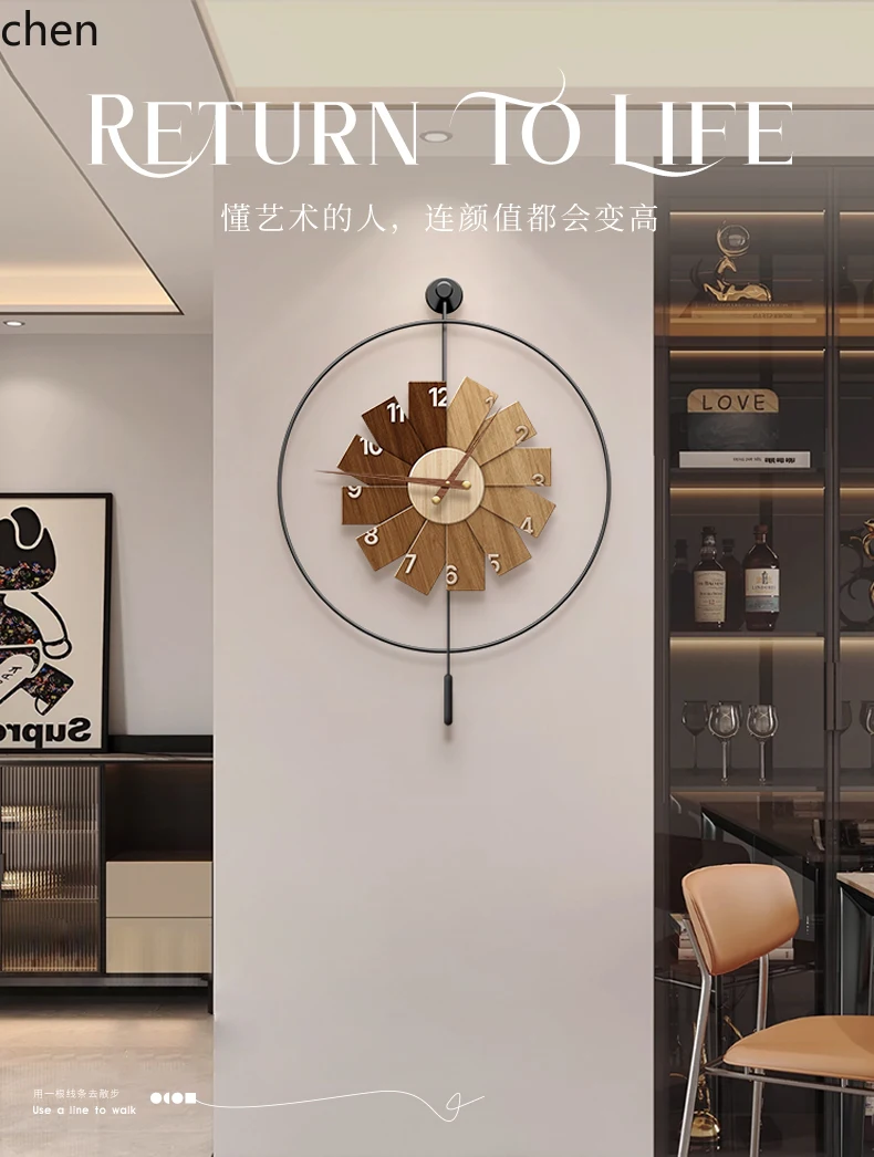 L15- Modern Minimalist Clock R - огляд і ціна Resin Art Wall Clock