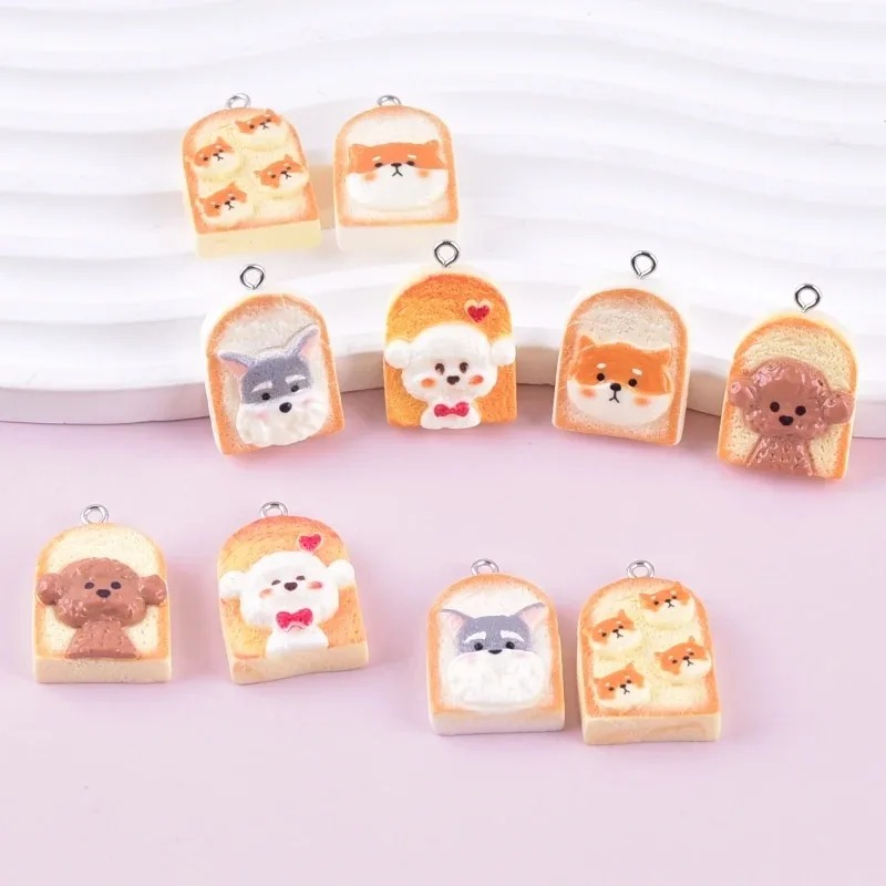 10Pcs Cute Toast Dog Resin Pen - огляд і ціна Resin Art Things