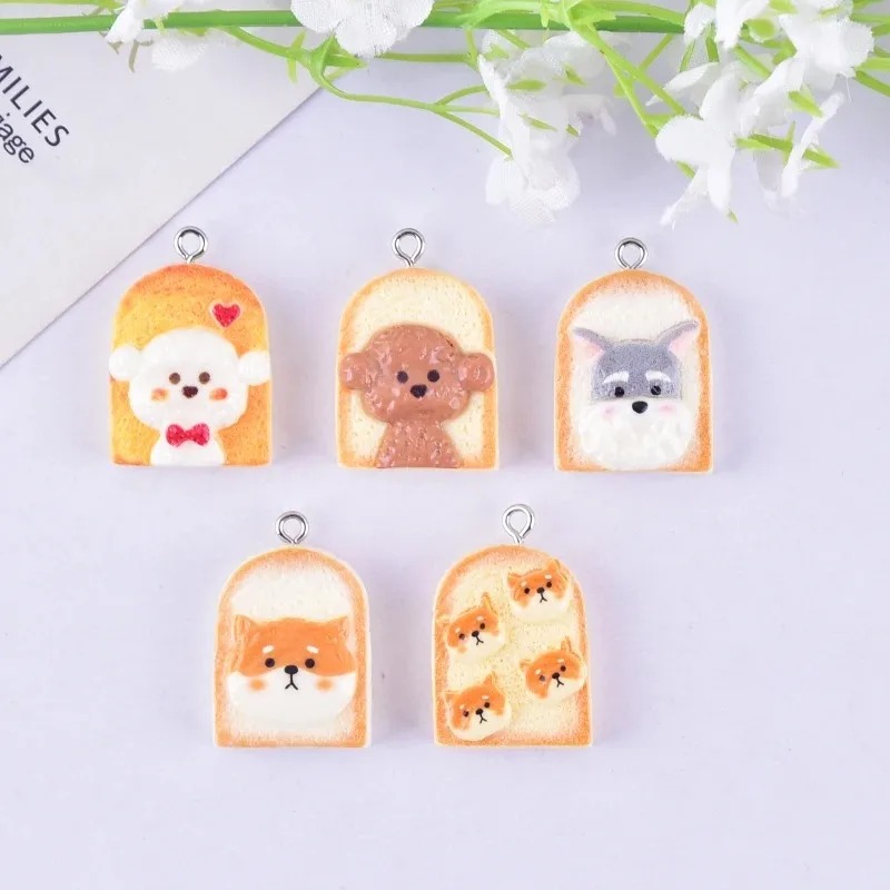 10Pcs Cute Toast Dog Resin Pen - огляд і ціна Resin Art Things