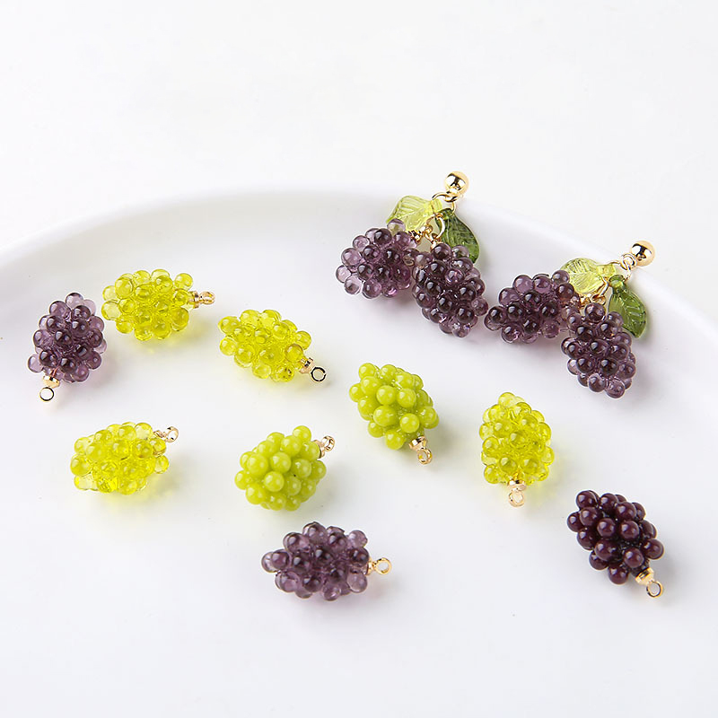 6pcs Cute Little Grapes Resin  - огляд і ціна Resin Art Notes