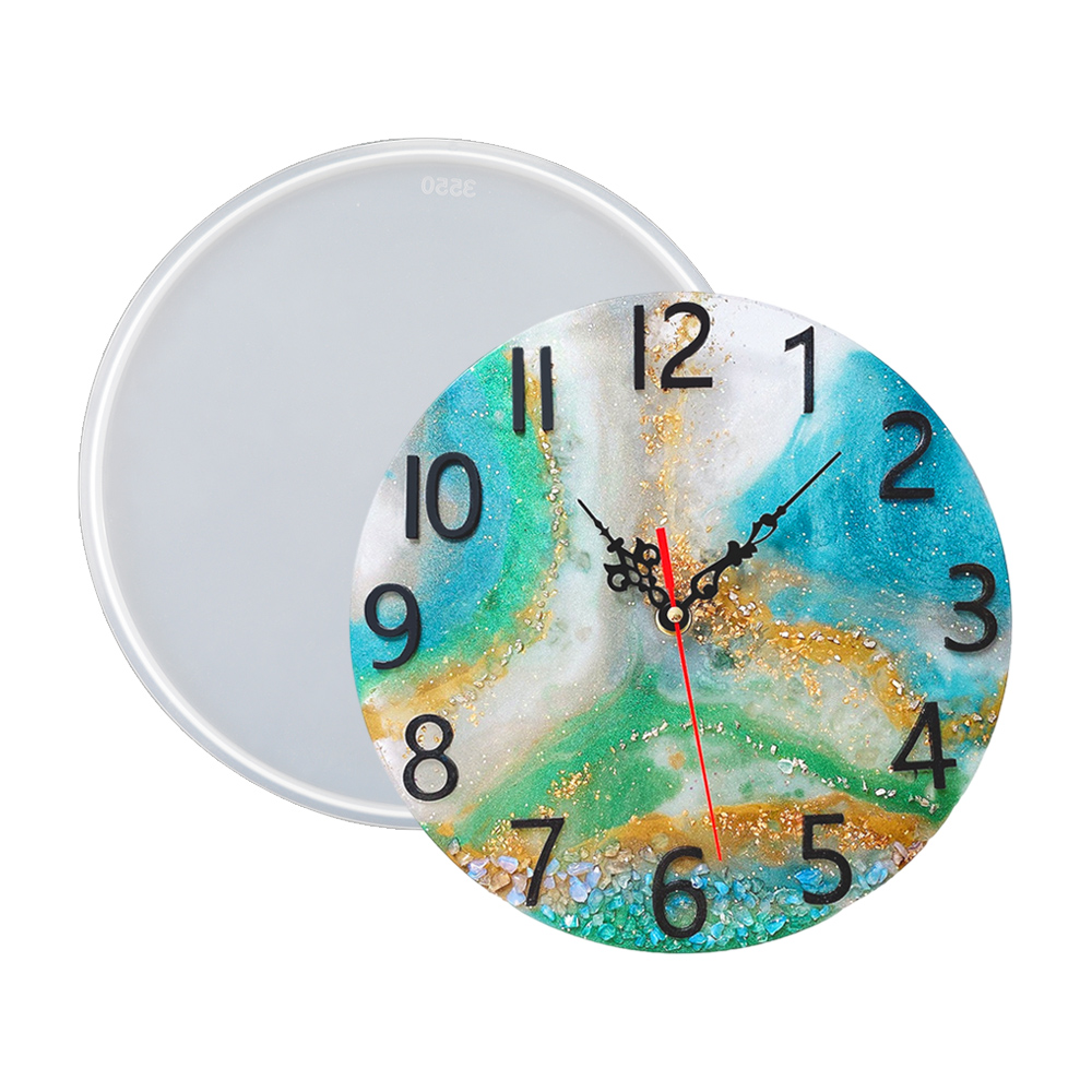 DM283 Round Roman Numerals Epo - огляд і ціна Resin Art Wall Clock
