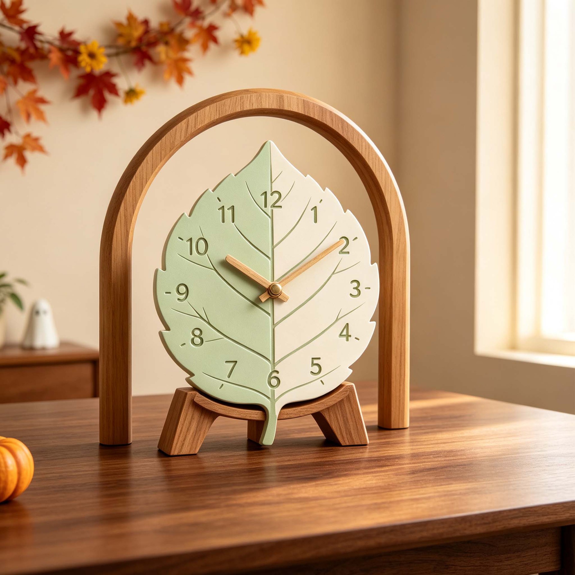 Clock Silicone Molds Leaf Vein - огляд і ціна Resin Art Wall Clock