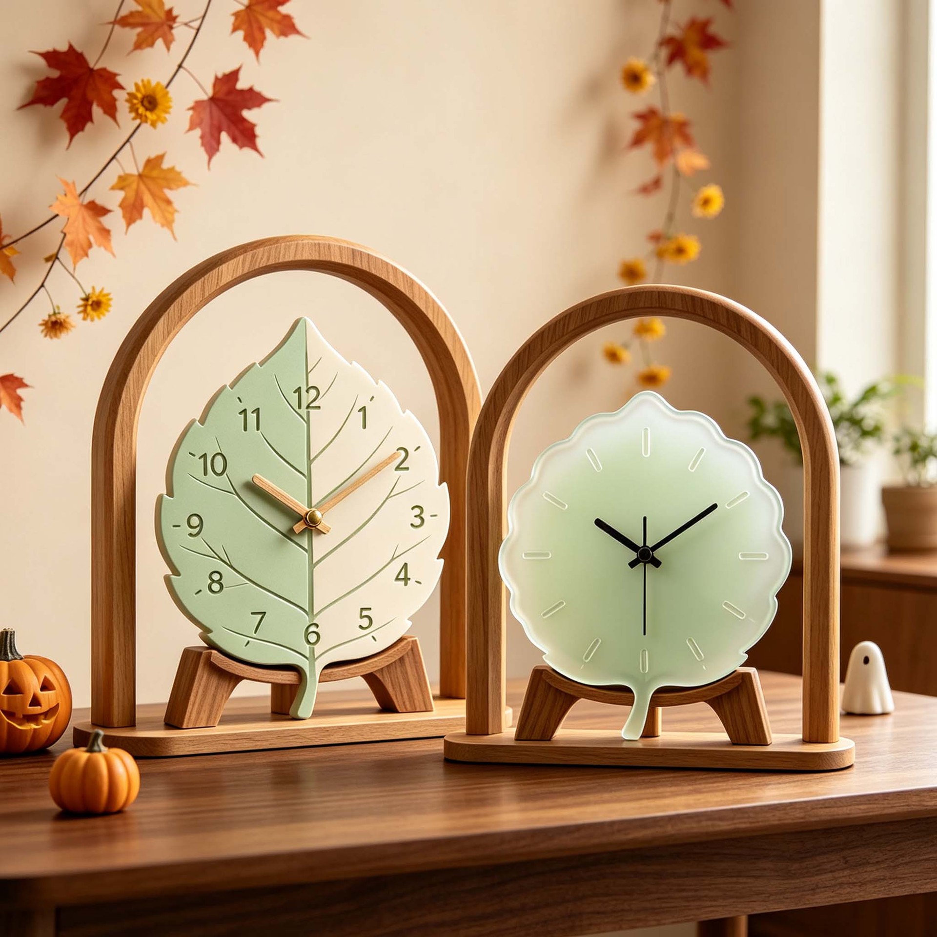 Clock Silicone Molds Leaf Vein - огляд і ціна Resin Art Wall Clock