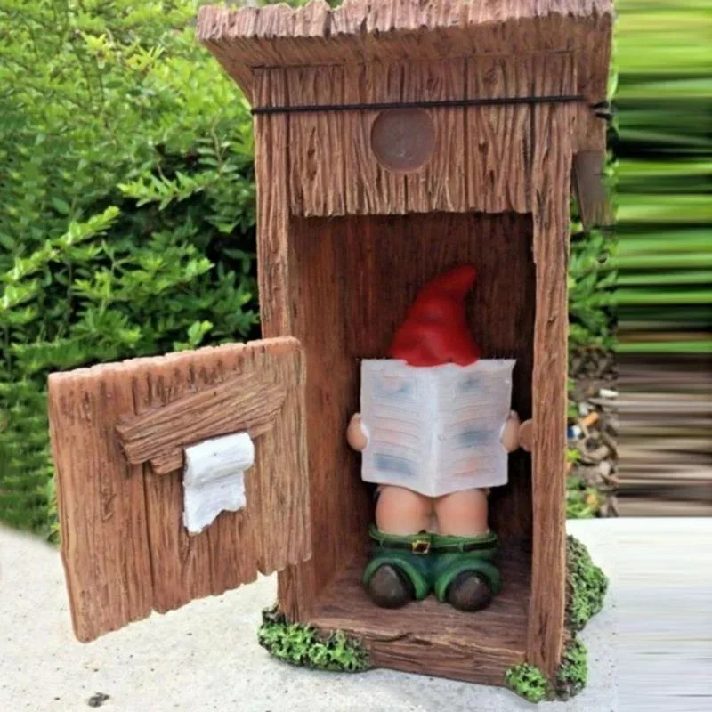 Reading Book Gnome Statue Scul - огляд і ціна Resin Art Book
