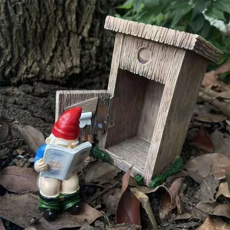 Reading Book Gnome Statue Scul - огляд і ціна Resin Art Book