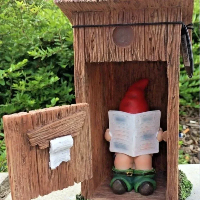 Reading Book Gnome Statue Scul - огляд і ціна Resin Art Book