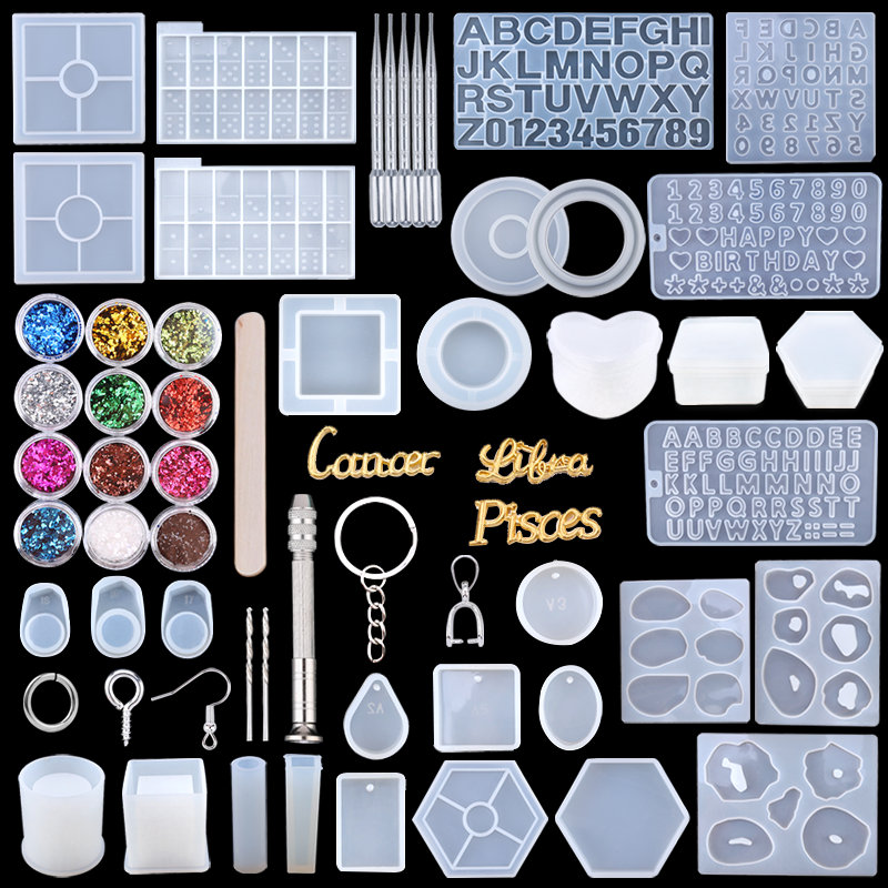 Silicone Resin Molds Kit Epoxy - огляд і ціна Resin Art Earrings Kit
