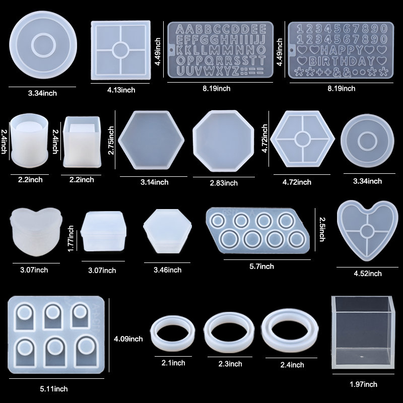 Silicone Resin Molds Kit Epoxy - огляд і ціна Resin Art Earrings Kit