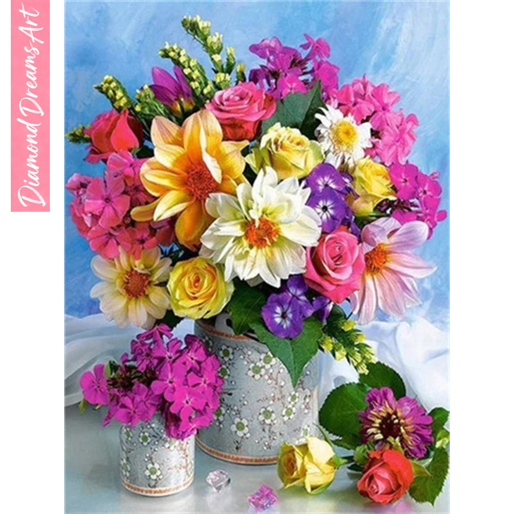 Full Diamond Mosaic Flower 5D  - огляд і ціна Resin Art Of Flowers