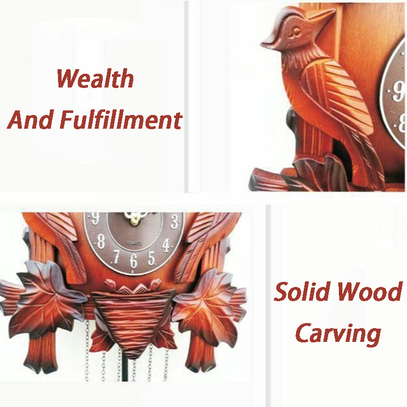Cuckoo Wall Clock Solid Wood C - огляд і ціна Resin Art Wall Clock