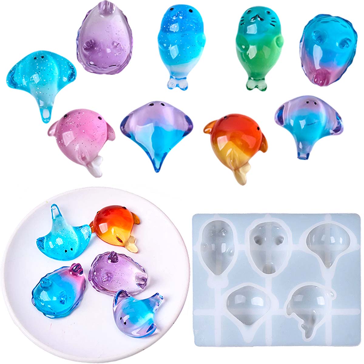 3D Healing Kawaii Manta Ray Wh - огляд і ціна Resin Art Epoxy