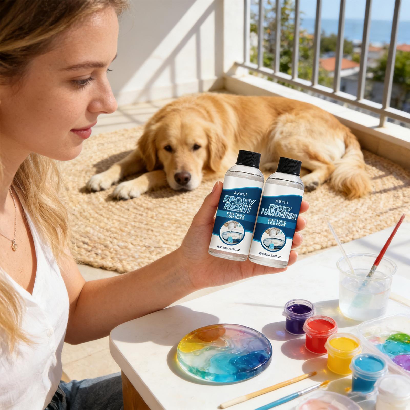 Epoxy Resin Kit AB Glue Clear  - огляд і ціна Resin Art Earrings Kit