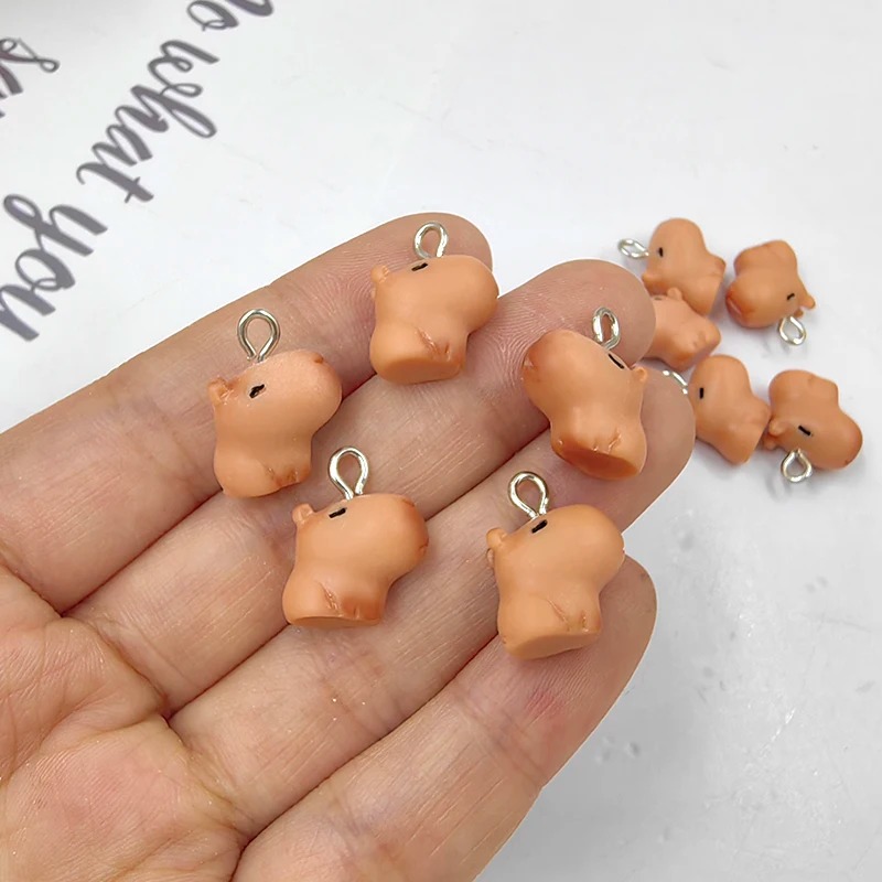10pcs Cute Small Capybara Char - огляд і ціна Resin Art Notes