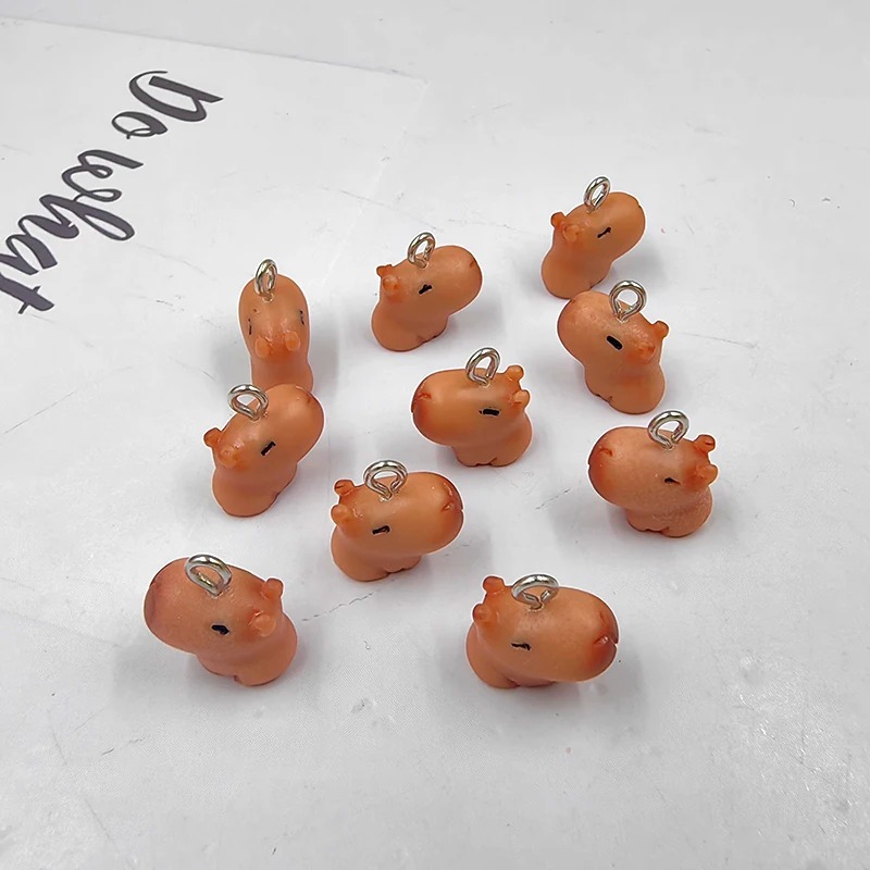 10pcs Cute Small Capybara Char - огляд і ціна Resin Art Notes