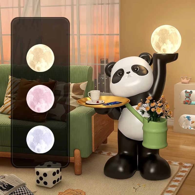 Creative Large Resin Panda Scu - огляд і ціна Resin Art Floor Design