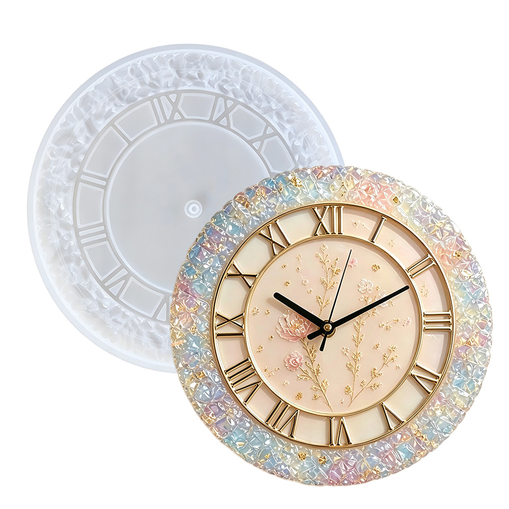 Diamond Faceted Clock Silicone - огляд і ціна Resin Art Wall Clock