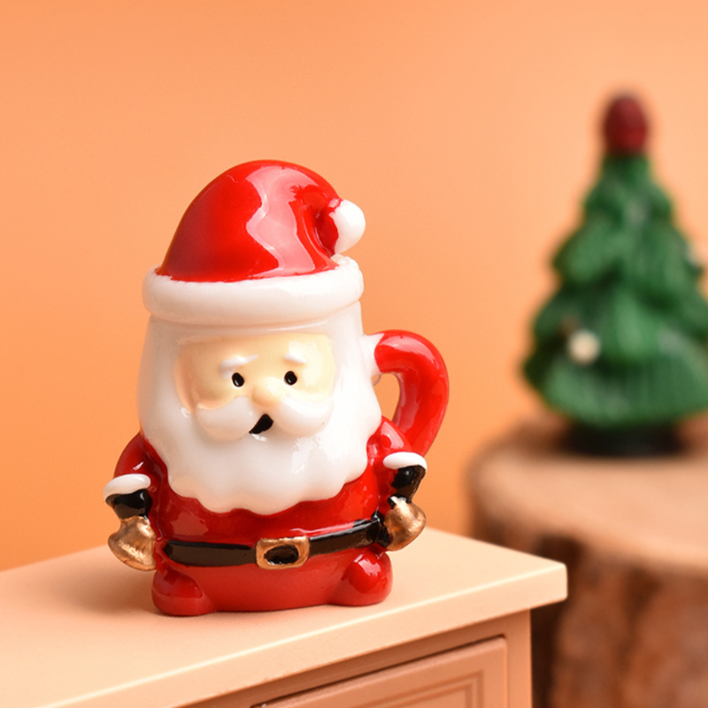 Mini Santa Teacup Ornament - R - огляд і ціна Resin Art Things