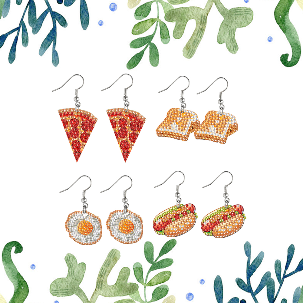 4 Pairs Double Sided Diamond A - огляд і ціна Resin Art Earrings Kit