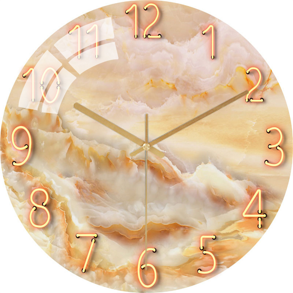 White Marble Wall Clock 12 Inc - огляд і ціна Resin Art Wall Clock
