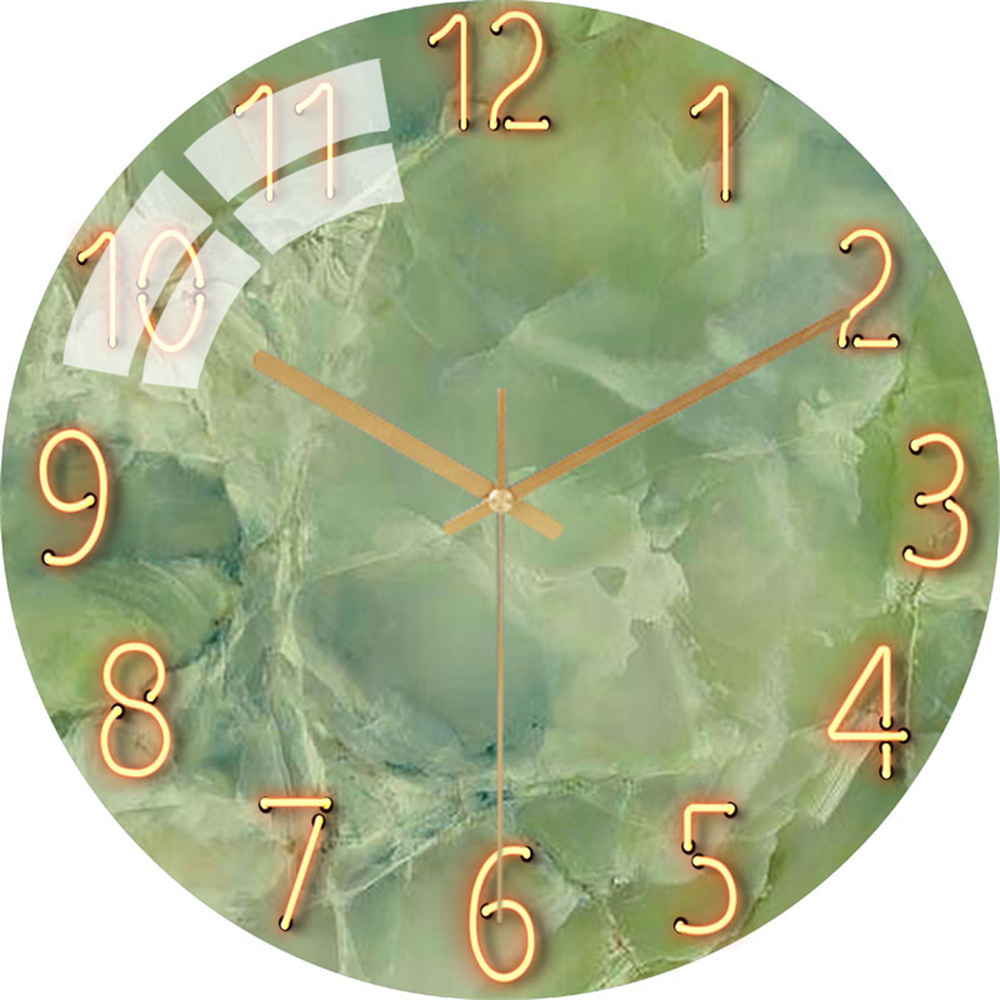 White Marble Wall Clock 12 Inc - огляд і ціна Resin Art Wall Clock