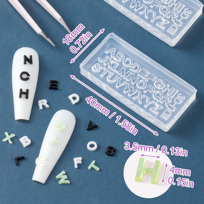 2/4 Sets Transparent Mini A-Z  - огляд і ціна Resin Art Zone