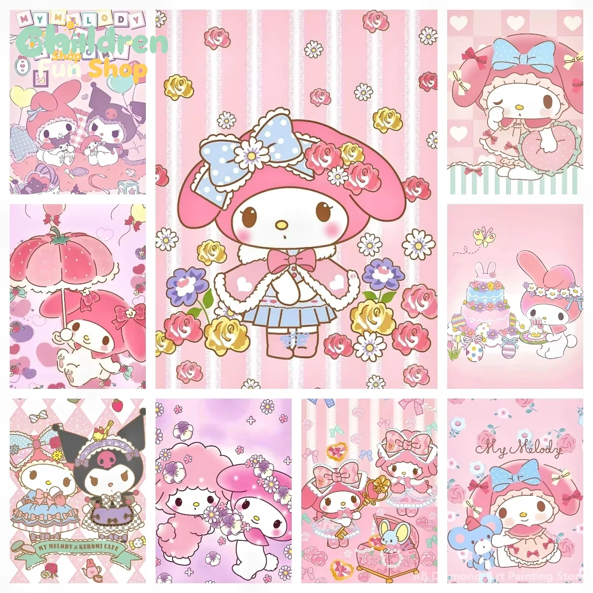 My Melody Sanrio Diamond Paint - огляд і ціна Resin Art Frame