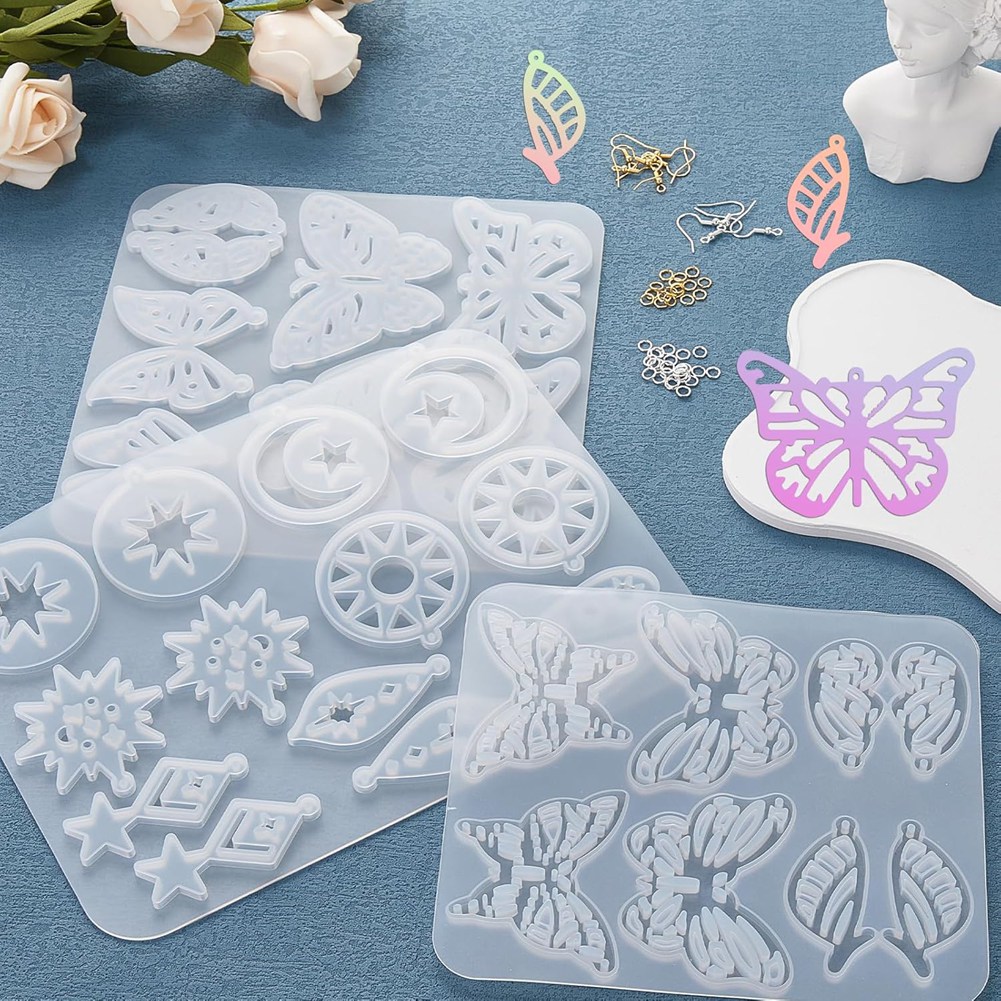 A95D-143Pcs Resin Earring Mold - огляд і ціна Resin Art Earrings Kit