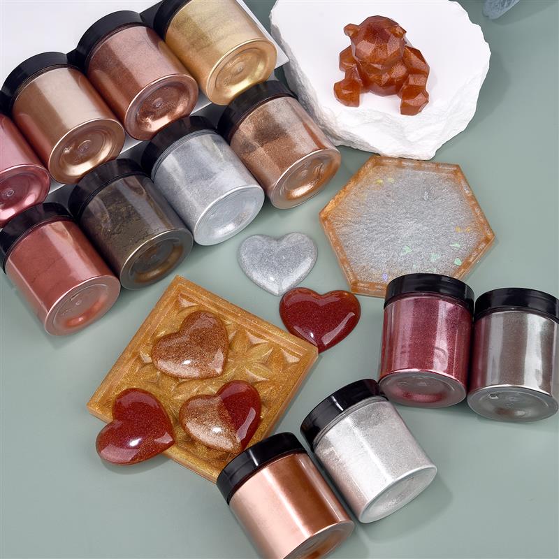 50g Shimmer Metallic Gold Silv - огляд і ціна Resin Art Letters