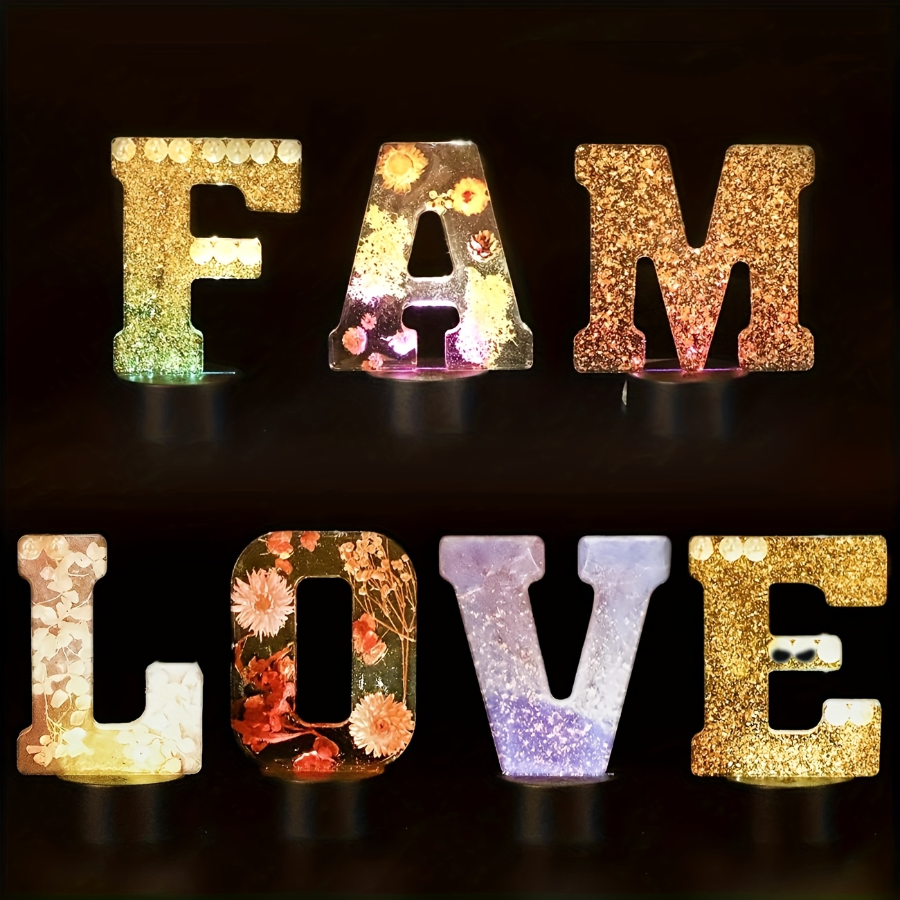 7-Inch Large Letter Resin Mold - огляд і ціна Resin Art Letters