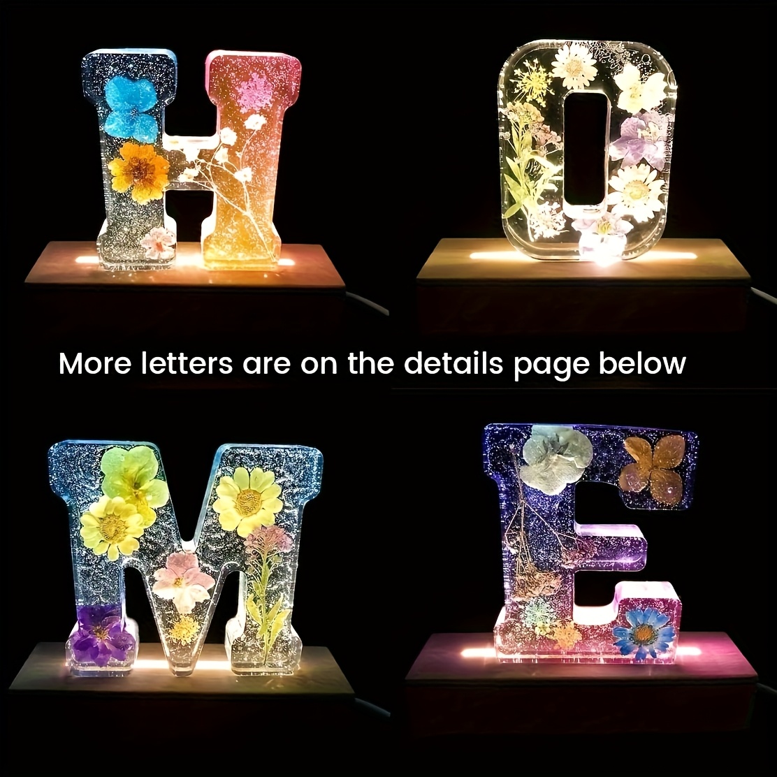 7-Inch Large Letter Resin Mold - огляд і ціна Resin Art Letters