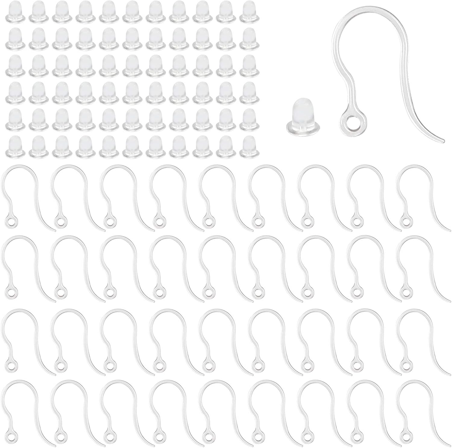 40pcs Clear Plastic Earring Ho - огляд і ціна Resin Art Notes