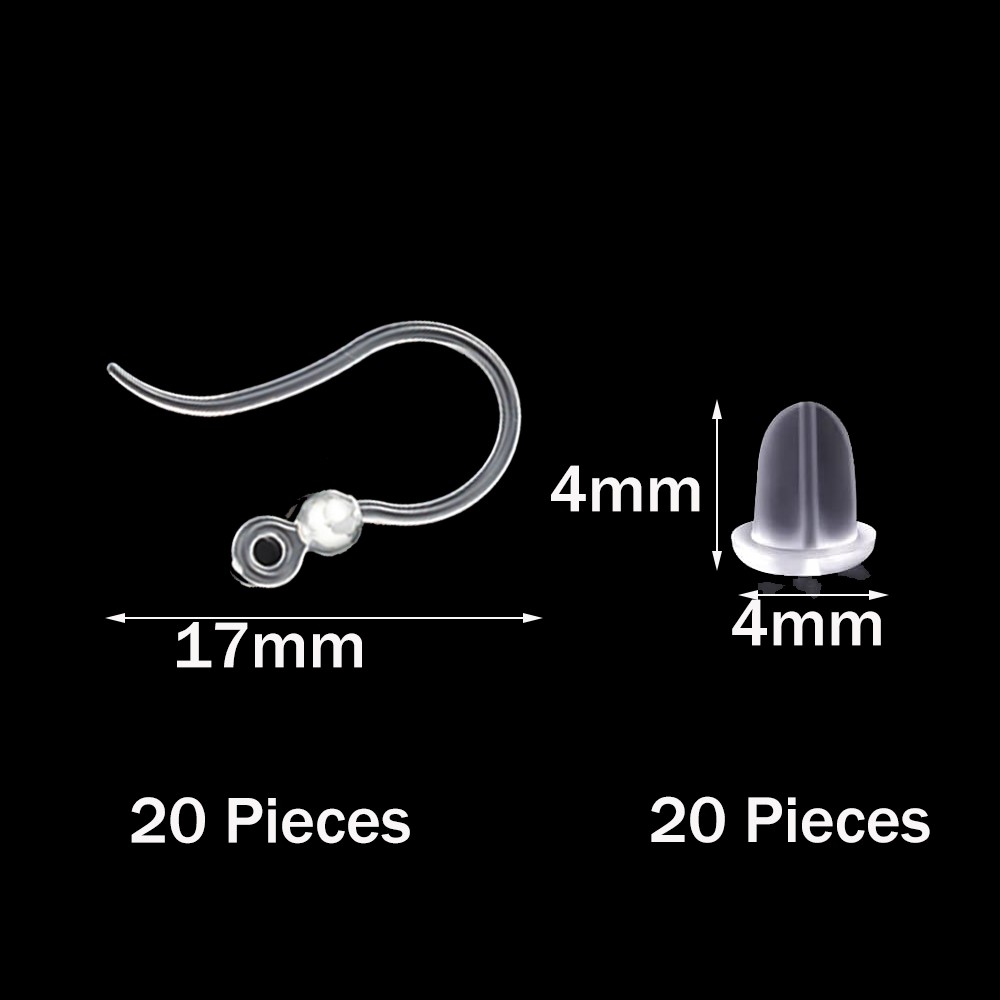40pcs Clear Plastic Earring Ho - огляд і ціна Resin Art Notes