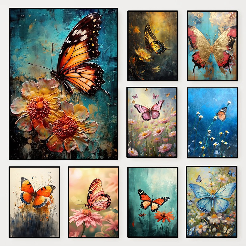 Floral Butterfly Poster Colorf - огляд і ціна Resin Art Of Flowers