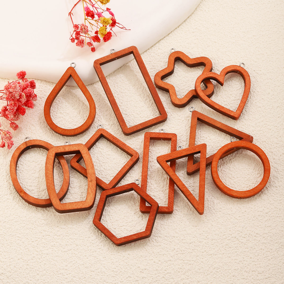 10PCS Triangle Rectangle Wood  - огляд і ціна Resin Art Engagement