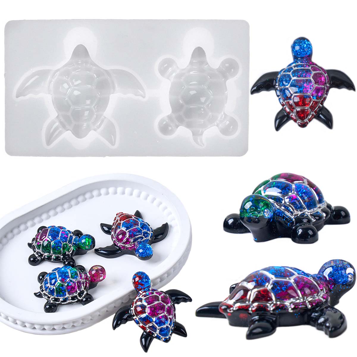 3D Sea Turtle Keychain Silicon - огляд і ціна Resin Art Letters