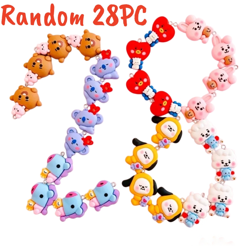100PCS BT21 Resin Charms DIY C - огляд і ціна Resin Art Notes