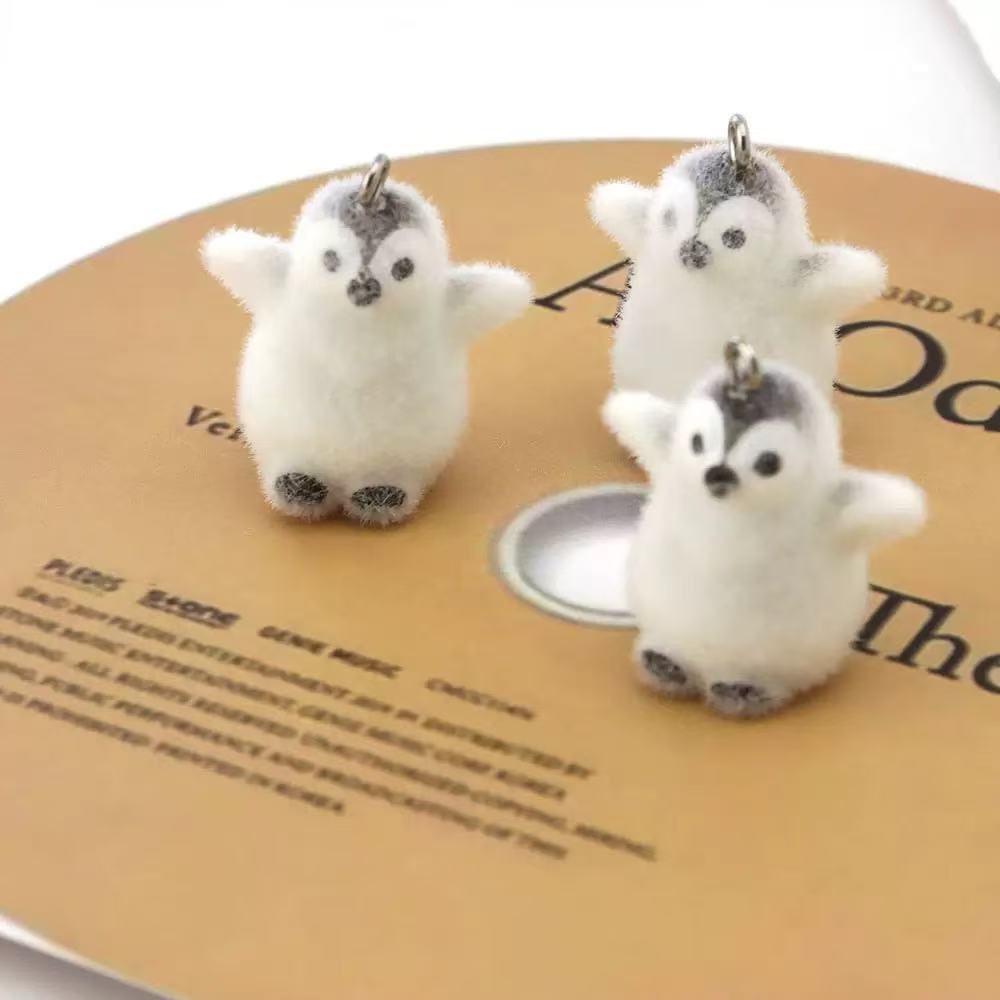 5pcs Flocking Small Penguin Re - огляд і ціна Resin Art Engagement