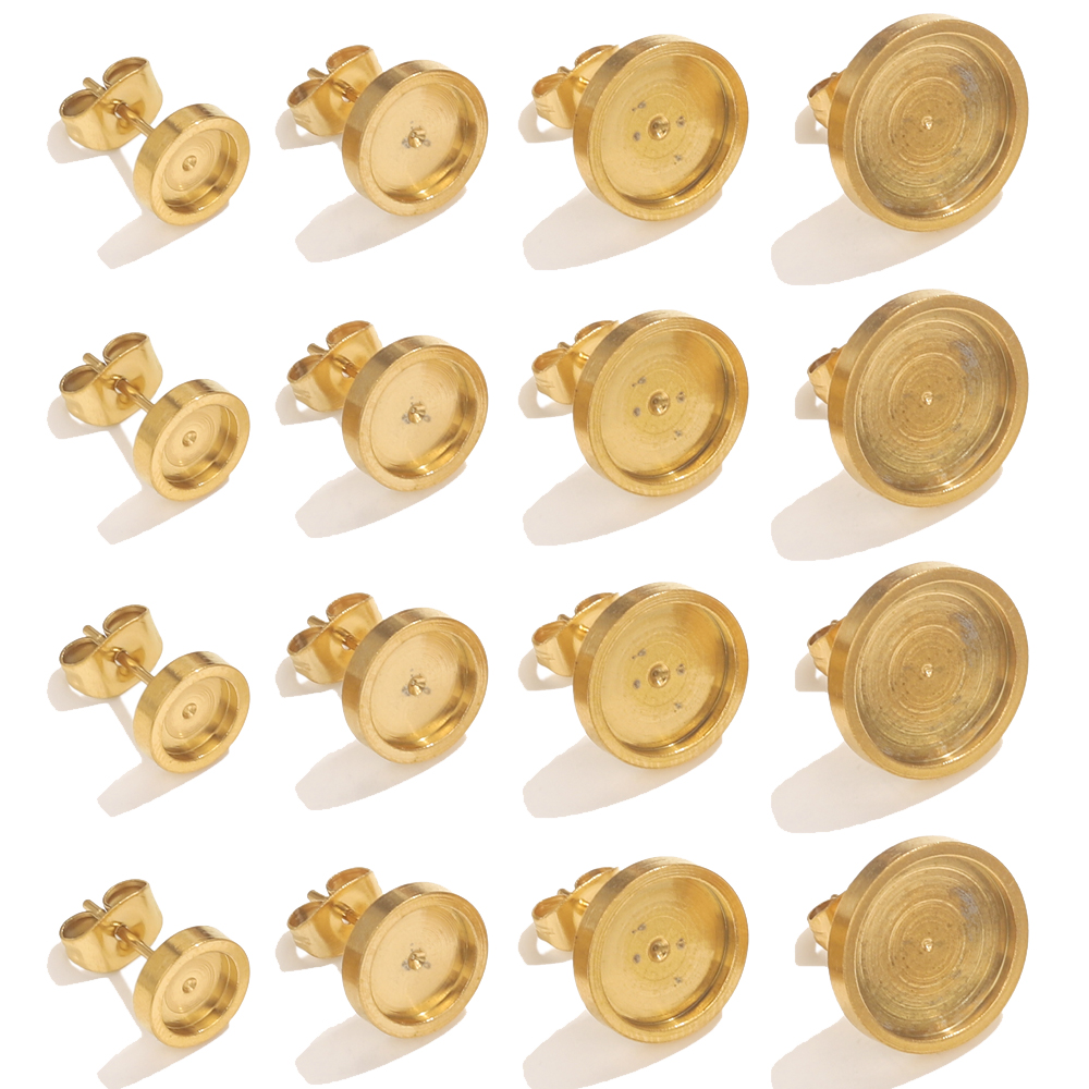 10pcs Stainless Steel Gold Ear - огляд і ціна Resin Art Engagement