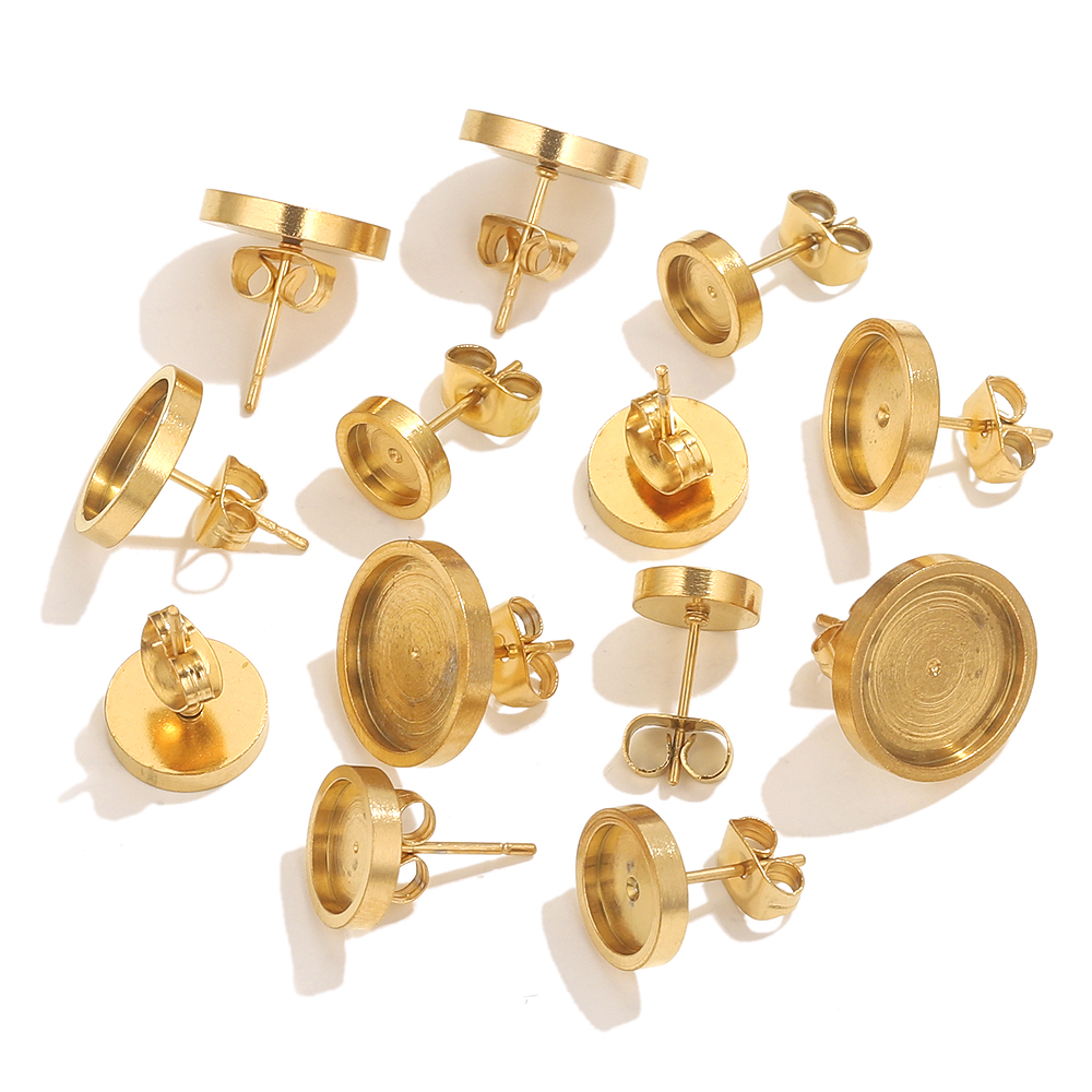 10pcs Stainless Steel Gold Ear - огляд і ціна Resin Art Engagement
