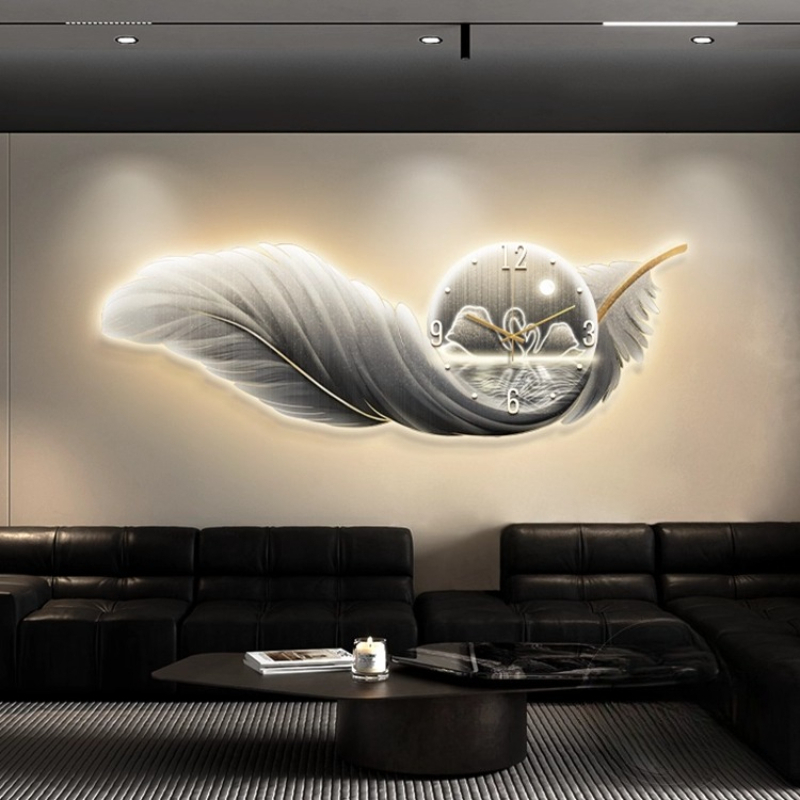 Nordic Luxury Wall Clock LED F - огляд і ціна Resin Art Wall Clock